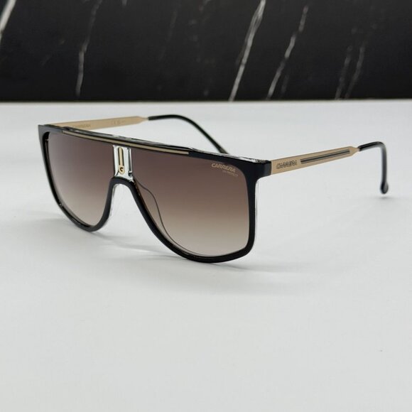 NEW CARRERA 1056/S 2M2 SUNGLASSES MEN BROWN GOLD AVIATOR EYEWEAR - Picture 1 of 9